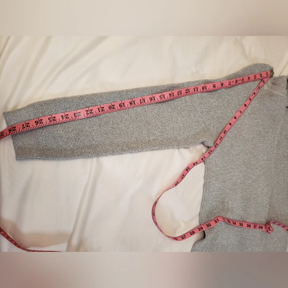 Sweater Silver tone Sz XL - Picture 7 of 9